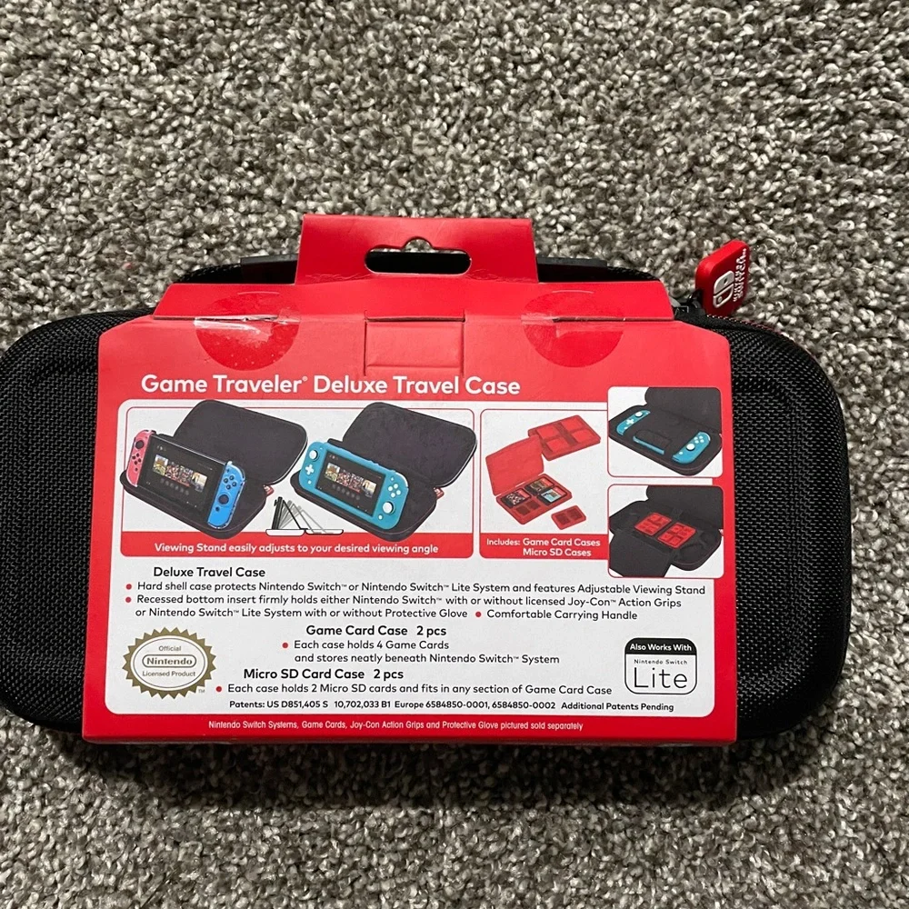 Nintendo Switch Black and Red Travel Case
